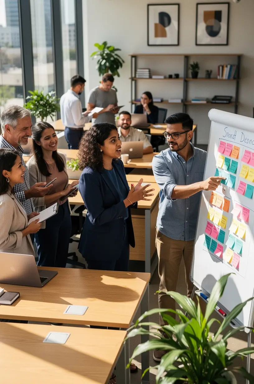 Efficient workspace design enhancing productivity and task management